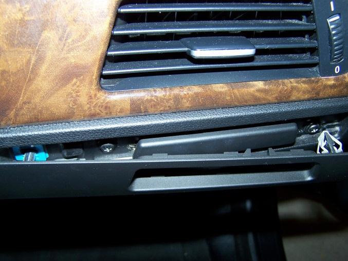 Remove instrument panel trim on right side