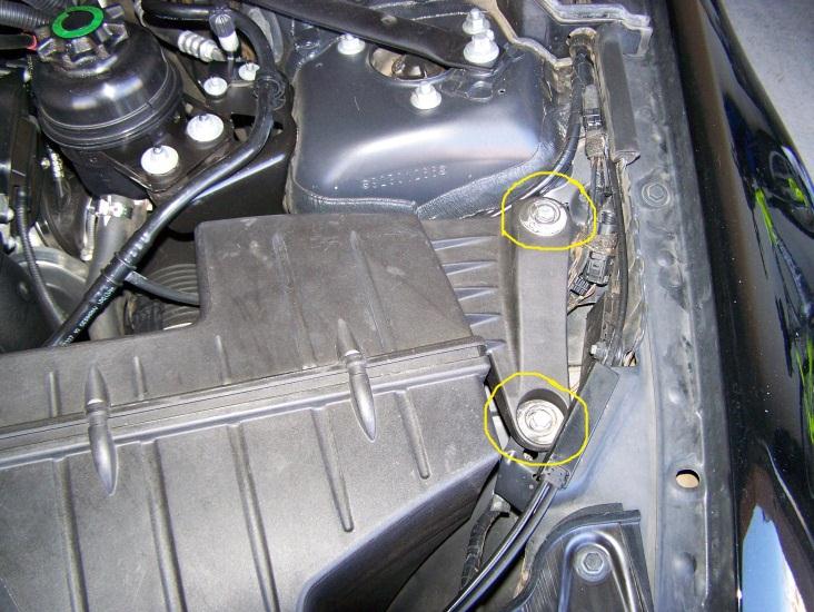 Remove intake filter housing