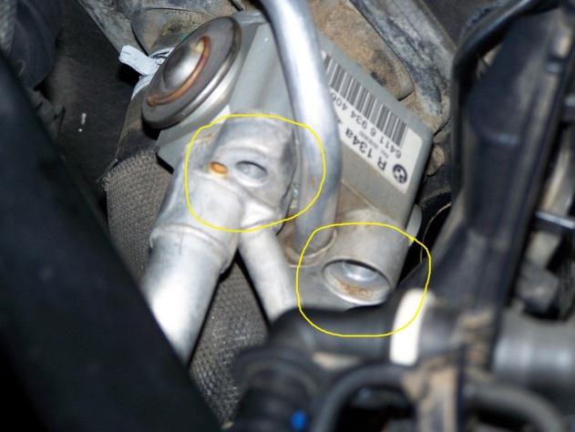 Remove expansion valve (for the a/c)