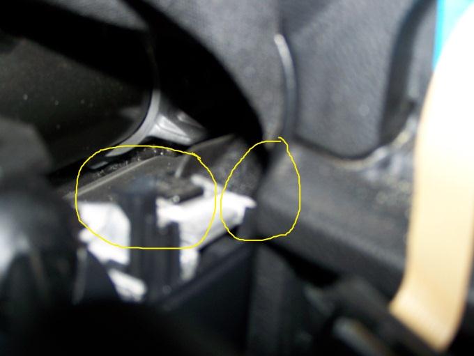 Remove lower section of steering column trim