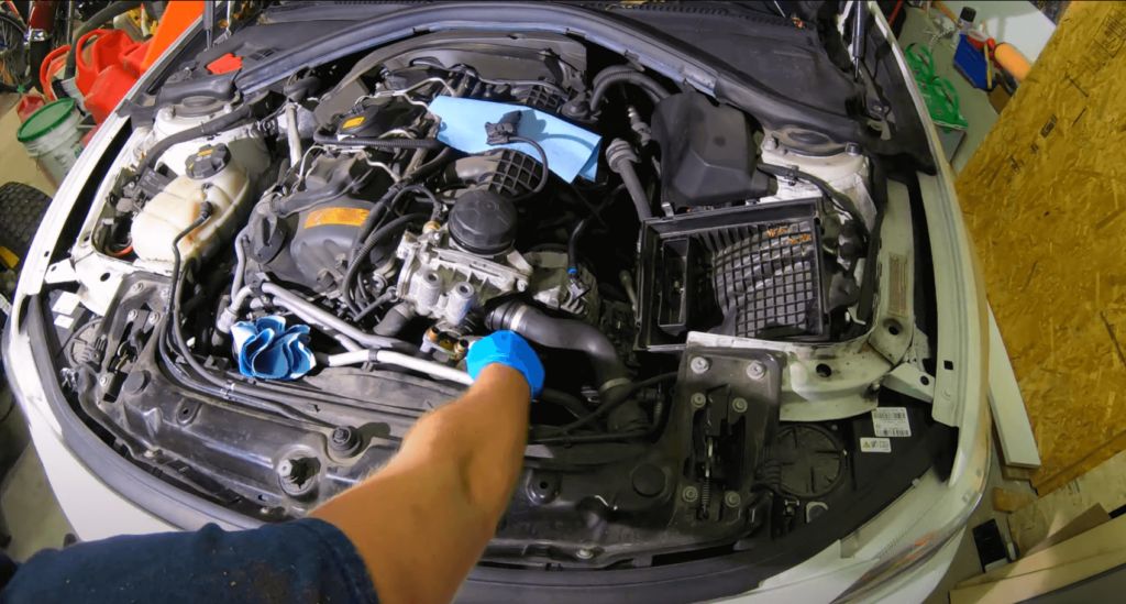 Remove lines from oil cooler
