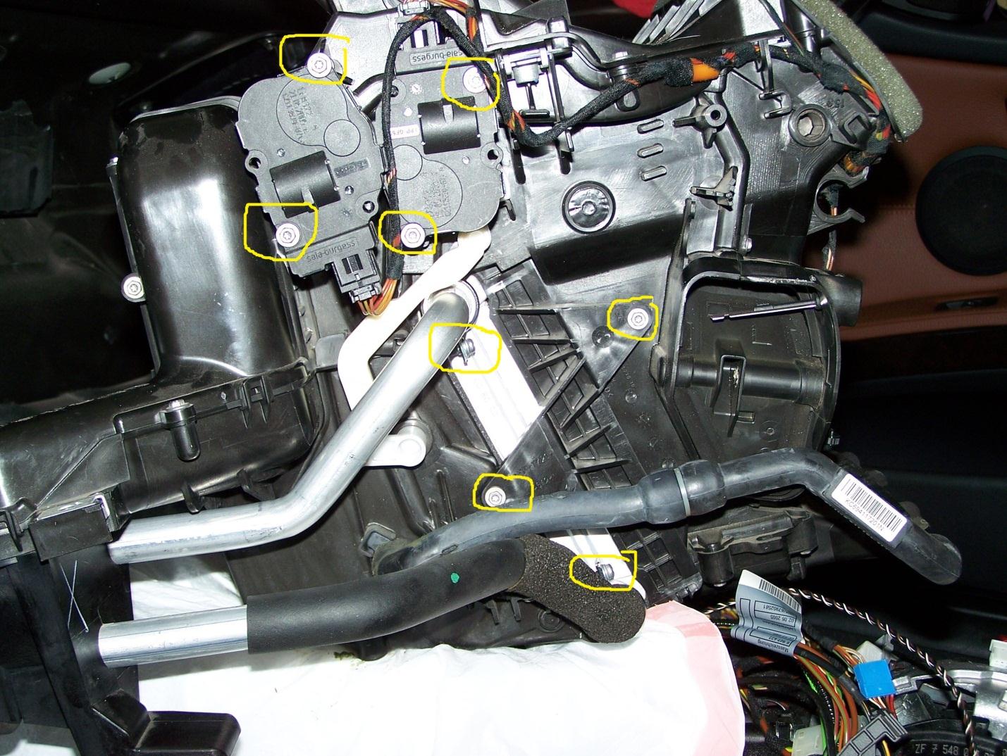 Replace the heater core