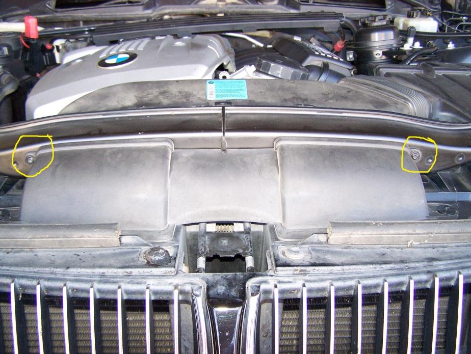 Remove intake filter housing